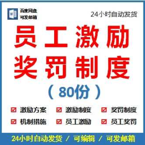 员工激励方案制度销售业务员激励公司员工奖罚奖惩制度机制措施